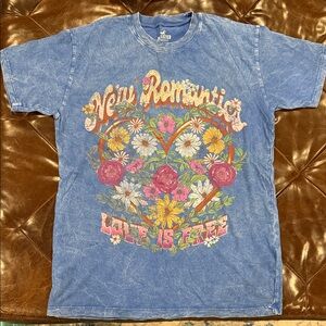 Hollister Blue Oversized Graphic Tee - XXS